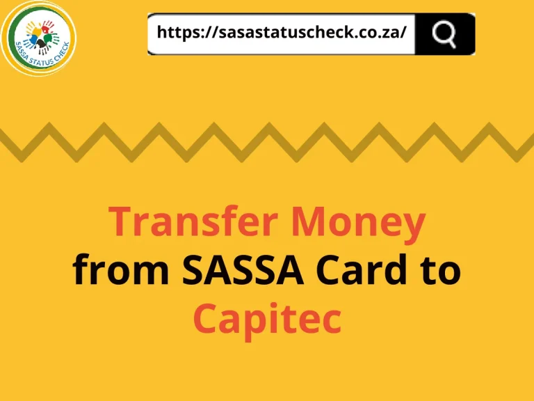 Transfer Money from SASSA Card to Capitec