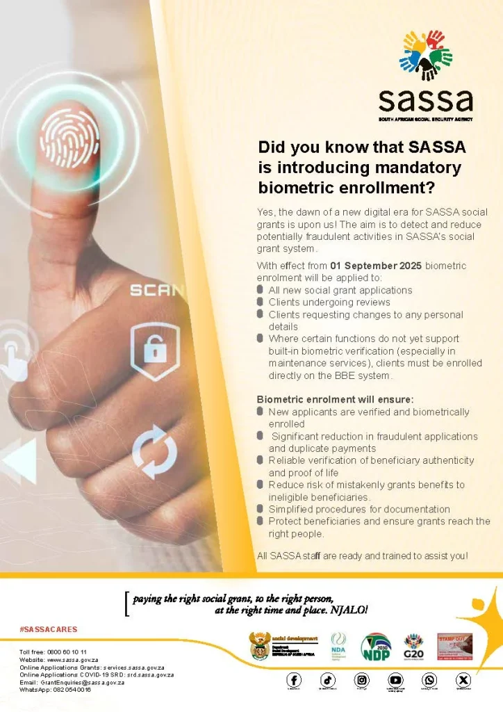 SASSA Biometric Enrollment