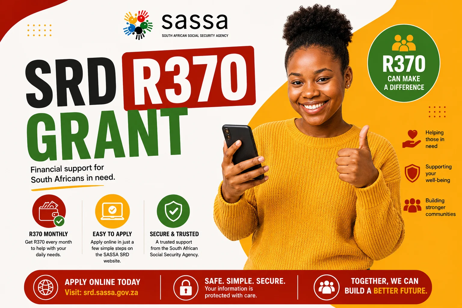 SRD R370 Grant | How to Apply, Qualify & Check Status?