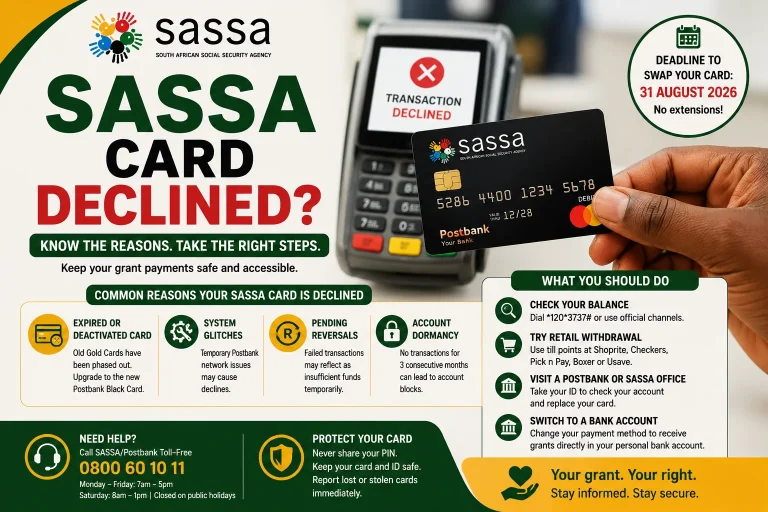 SASSA Card Declined